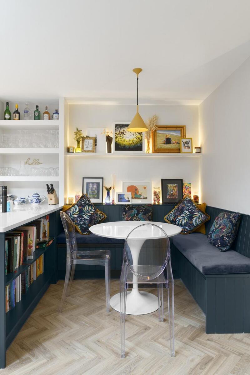 The dining area