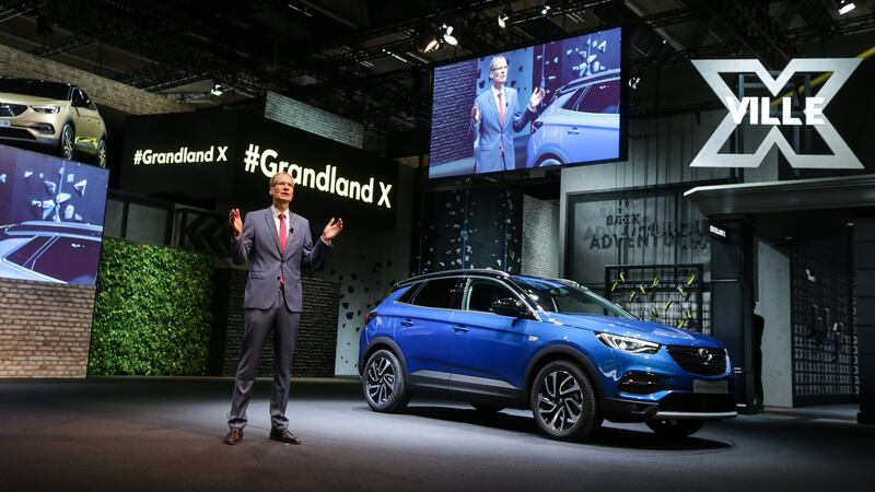 Opel CEO Michael Lohscheller  introduces the firm’s new Grandland X, aimed to take on the likes of the Nissan Qashqai