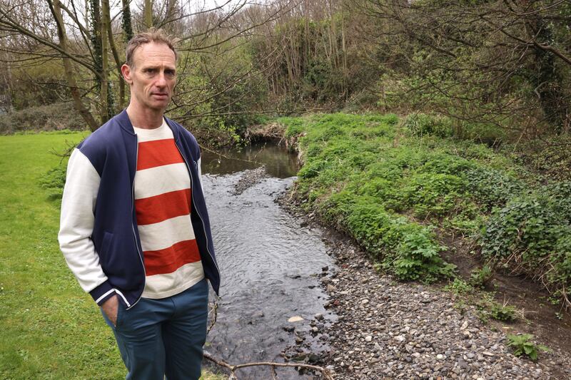 John Stack started working on the Santry River with his team eight years ago. He says he likes his work, and he likes when the work helps people. Photograph: Dara Mac Dónaill/The Irish Times
















