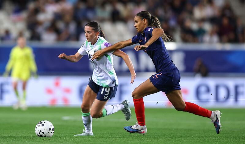 Ireland's Abbie Larkin has developed into a mature international. Photograph: Inpho