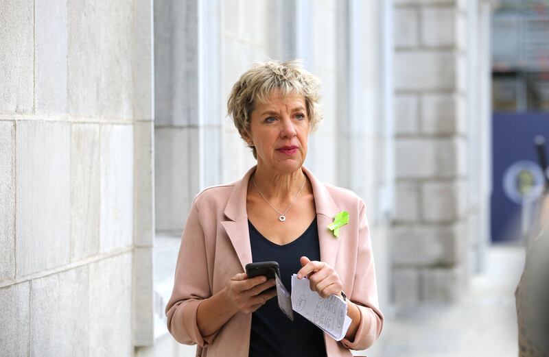 Labour leader Ivana Bacik at Leinster House on Wednesday. Photograph: Collins
