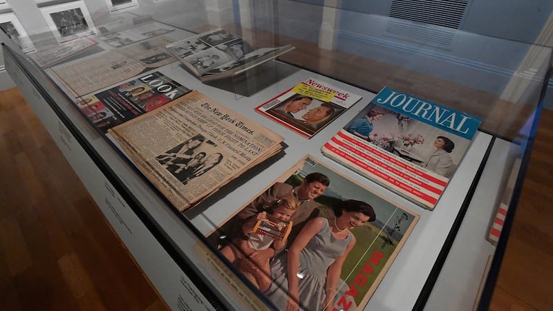American Visionary: While John F Kennedy was a man who understood the power of the image, there are glimpses of a reality trying to break through the carefully-constructed representation. Photograph: Larry French/Getty