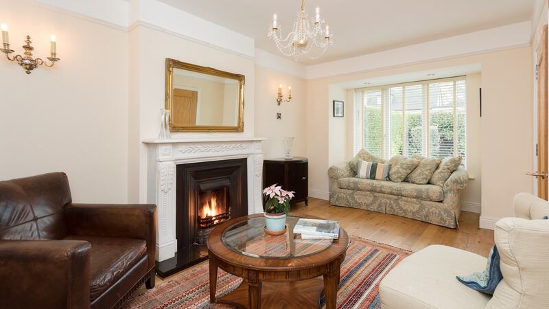 There is a living room to the front of the house off the newly widened hallway at 22 Ardagh Drive in Blackrock.