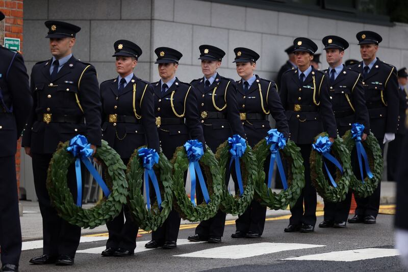 As part of An Garda Síochána centenary projects the Monument of Remembrance has been refurbished to include the names of all Garda personnel who have died while in service.  Photograph Nick Bradshaw / The Irish Times