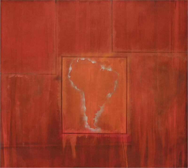 South America Squared (1967) by Frank Bowling. Copyright VG Bild-Kunst, Bonn 2017