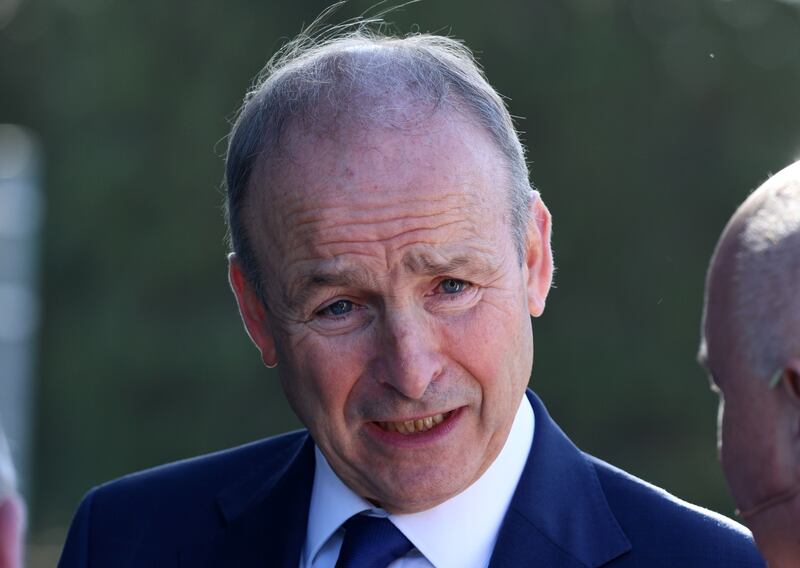 Micheál Martin pictured at the funeral of Martin Mansergh in Co Tipperary on Monday. Photo: Colin Keegan/Collins