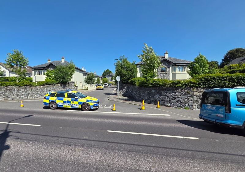 Gardaí attend the scene of Carney's killing on the Muckross Road in Killarney, Co Kerry, on July 7th. Photograph: Anne Lucey