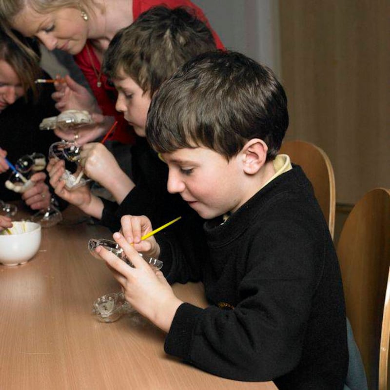 Busy little chocolate makers at the Chocolate Garden of Ireland in Co Carlow