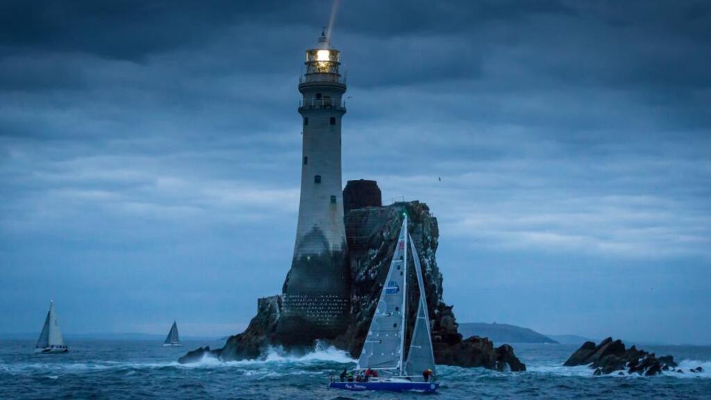 Fastnet Rock:  a famous mark in yacht racing. Photograph: David Branigan/Oceansport/courtesy Baltimore RNLI