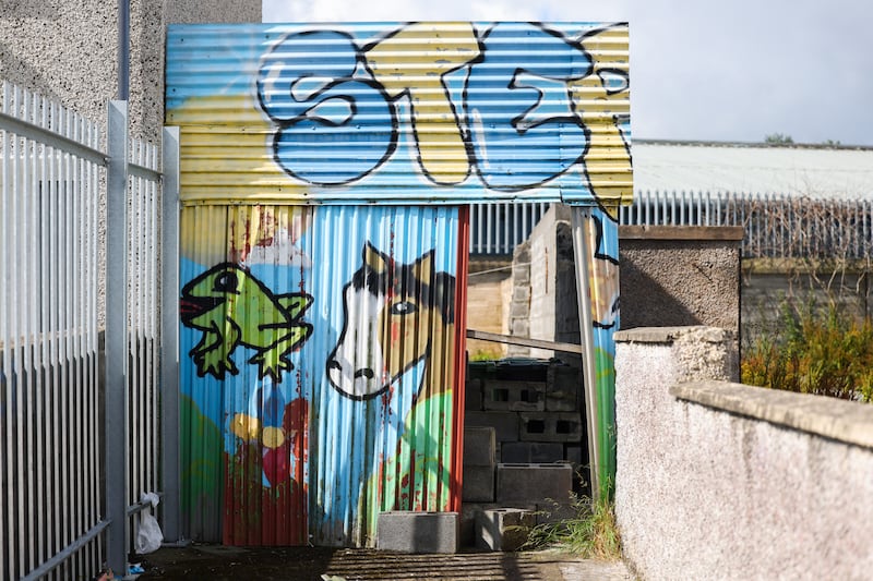 The site on Rossfield Avenue, Tallaght, Dublin 24 where Stephen Hughes (12) was killed in 2001. Photograph: Dan Dennison
