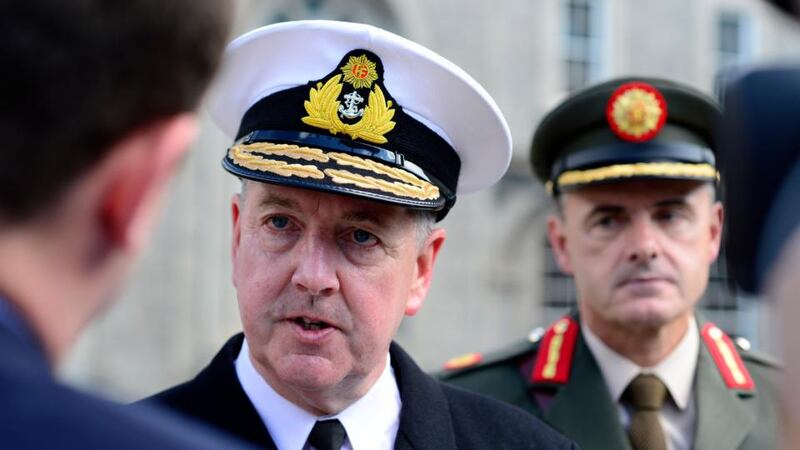 National Day of Commemoration: Vice-Admiral Mark Mellett, Chief of Staff of the Defence Forces. Photograph: Cyril Byrne
