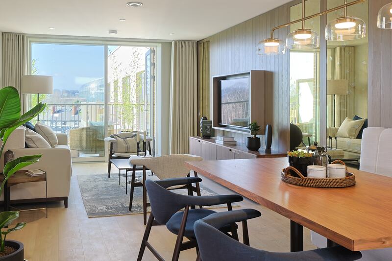 Shore Club, Dublin 4; two-bedroom apartment interior. Photograph: Mark Harrison  