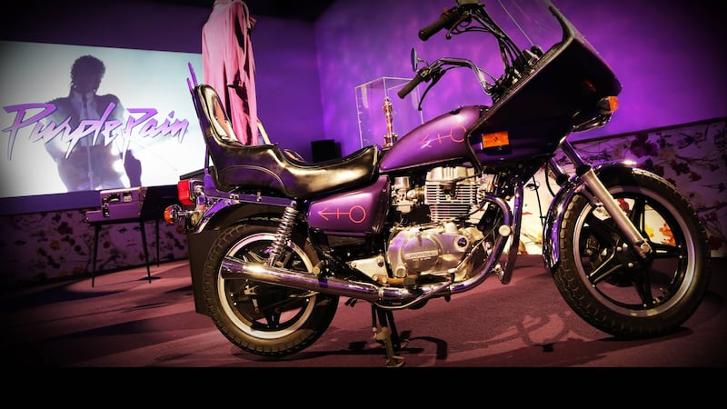 The motorbike from the Purple Rain exhibit at Paisley Park