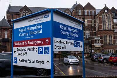 The Royal Hampshire County Hospital in Winchester, England, declared a 'critical incident' last month amid an overcrowding crises in many UK hospitals. Photograph: Dan Kitwood/Getty Images
