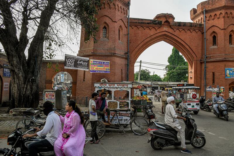 A view of Amritsar, India, which is about 20 miles from the border with Pakistan. Photograph: Atul Loke/The New York Times
