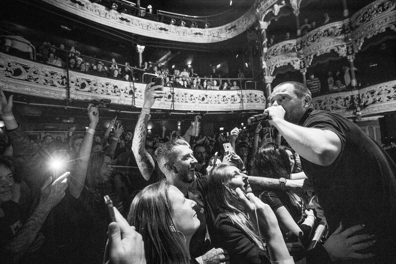 Mike Skinner from The Streets performing at the 3Olympia Theatre, Temple Bar, Dublin. Photograph: Tom Honan