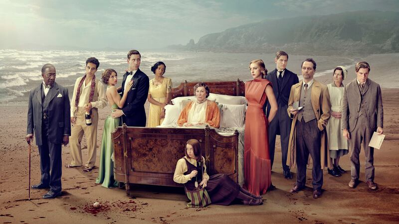 Cast of BBC's Toward Zero. Photograph: James Pardon/BBC/Mammoth Screen/ACL