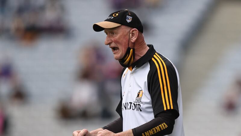 Kilkenny Manager Brian Cody reacts  during their match against Dublin in the Leinster semi-final at Croke Park. Photograph:  Tommy Dickson/Inpho