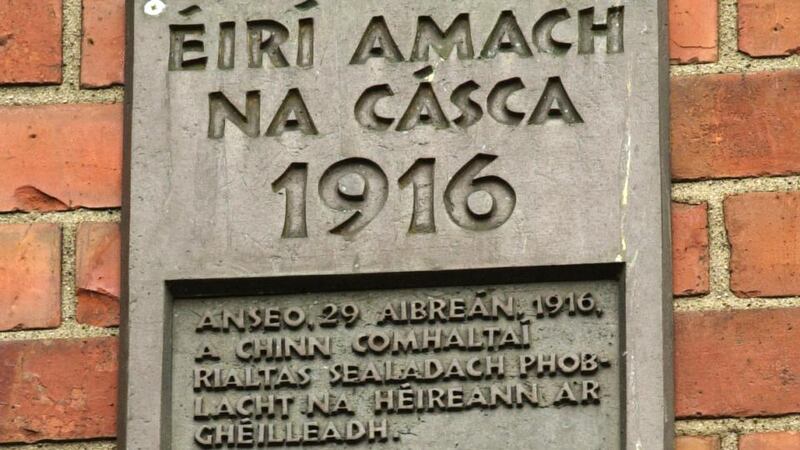 A commemorative plaque at 16 Moore Street. Photograph: Frank Miller