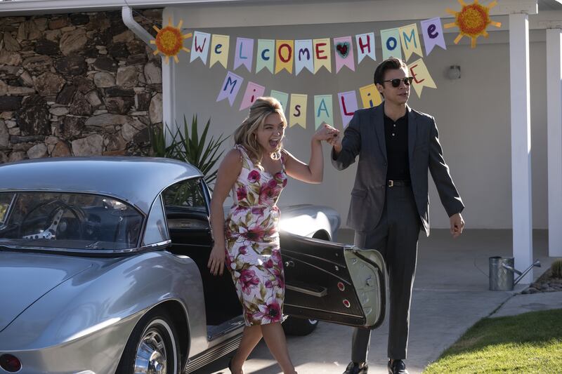 Florence Pugh and Harry Styles in Don't Worry Darling. Photograph: PA Photo/Warner Bros Entertainment Inc