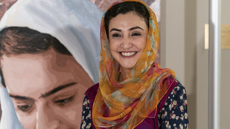 The US ambassador to Afghanistan, Adela Raz, at an event in late June. Photograph: Lev Radin/Pacific Press/LightRocket via Getty Images