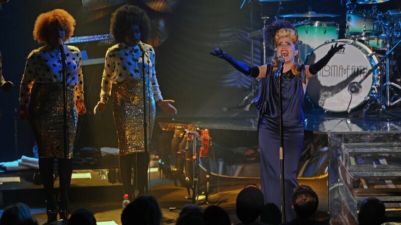 Paloma Faith on stage at Vicar Street, Dublin, in 2013.  Photograph: Eric Luke/The Irish Times