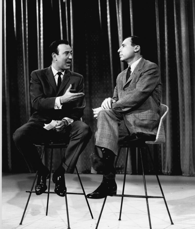 Carl Reiner and Mel Brooks on The Ed Sullivan Show in 1961. Photograph: CBS via Getty