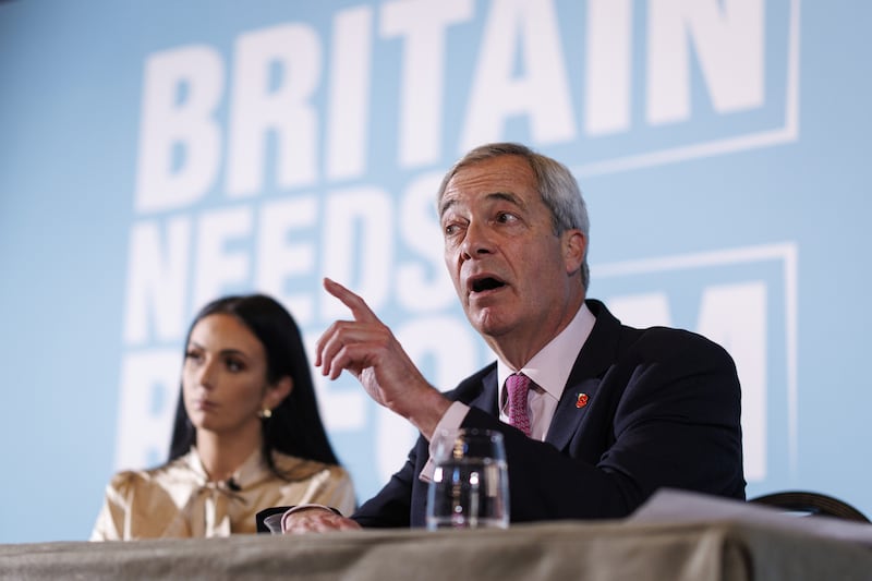 A loose dog-whistle coalition has been looking for a leadership figure to give itself it the momentum of Farage’s Reform UK movement. Photograph: EPA
