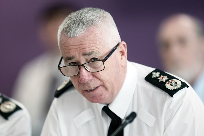 PSNI Chief Constable Jon Boutcher. Photograph: Liam McBurney/PA Wire