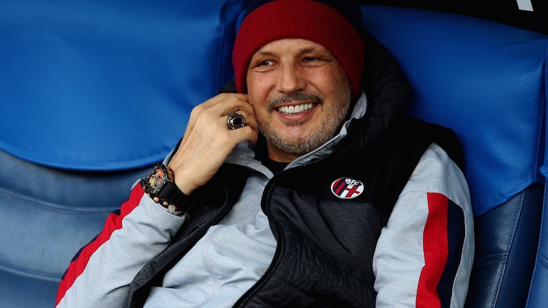 Bologna FC boss Sinisa Mihajlovic pictured ahead of a clash with Lazio on February 29th. Photograph: Paolo Bruno/Getty