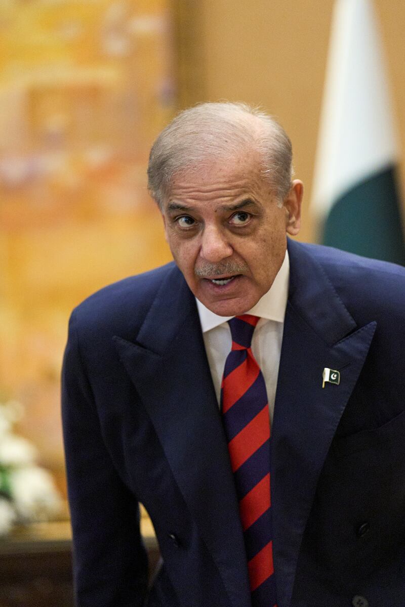 Pakistan's prime minister Shehbaz Sharif. Photograph: Jacquelyn Martin/Pool/Getty