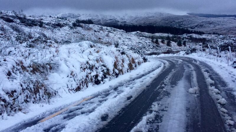 Snow in Ballaghiseen, Co Kerry on St Stephen’s Day. Photograph: Brenda O’Sullivan Twitter account
