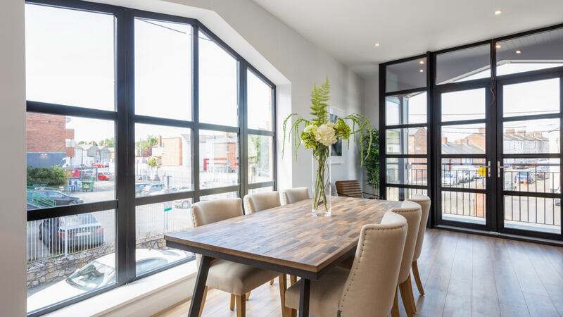 The dining area