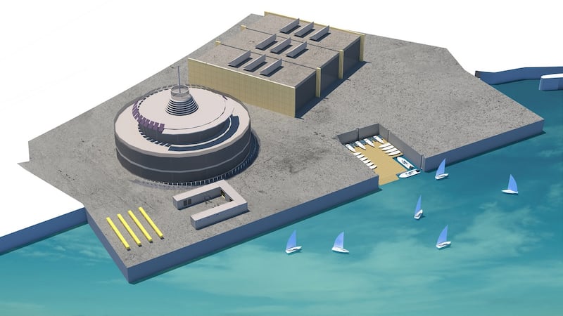 An illustration of what the Irish Sailing headquarters at Dún Laoghaire Harbour may look like