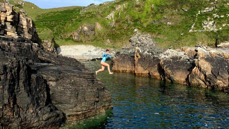 Vicki McGrath at Harry’s Hole, Marble Hill, Co Donegal.
