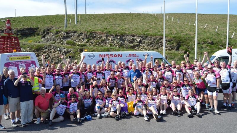 The group finishes at Mizen Head. Photograph: Kieran  Garry
