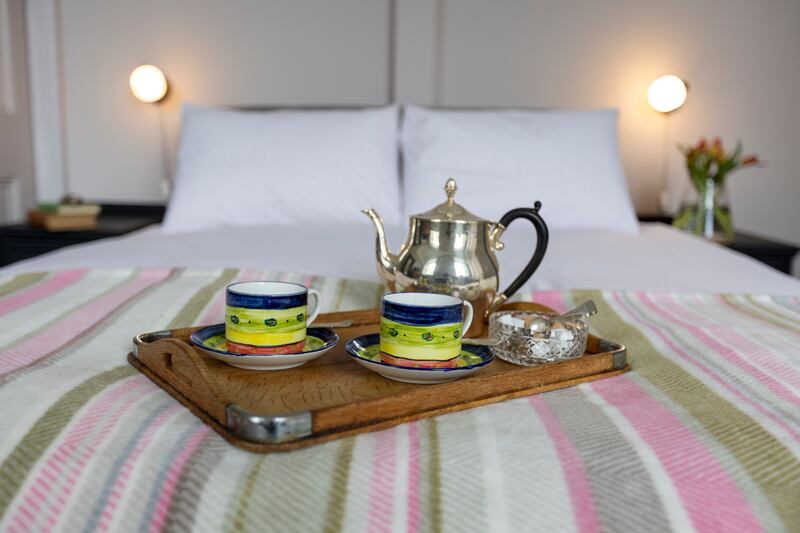 One of the guest bedrooms at Currane House