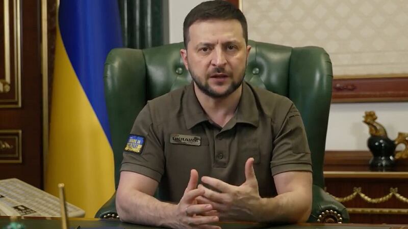 Ukraine’s president, Volodymyr Zelenskiy, accused Moscow of weaponising energy supplies against European countries. Photograph: Ukrainian Presidential Press Office via AP