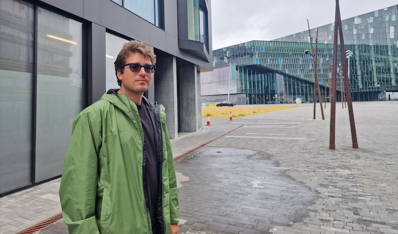 James Long, a tourist from New York visiting Iceland. Photograph: Karen McHugh
