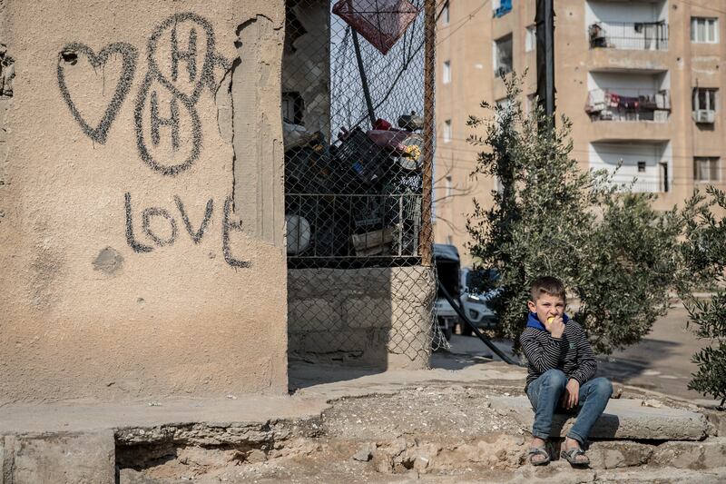 Raqqa, northern Syria, around Valentine’s Day 2025.