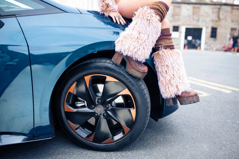 Fur real? No. In her designs she uses 100% vegan faux fur.