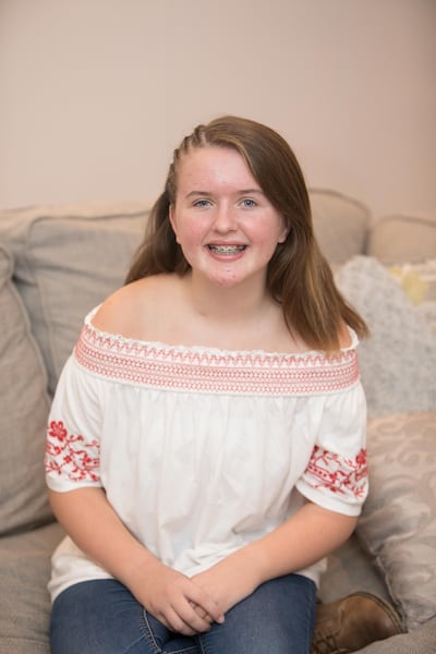 Ashleigh Kiernan, aged 15.