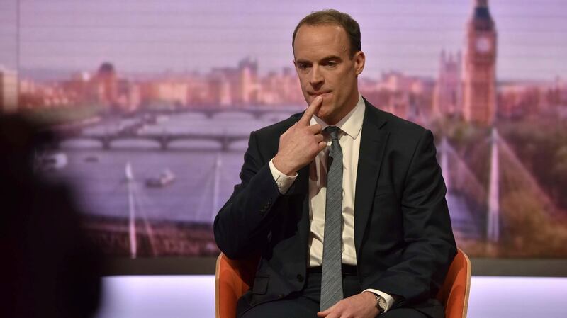 Britain’s Brexit minister Dominic Raab: EU’s backstop proposals “unacceptable”.