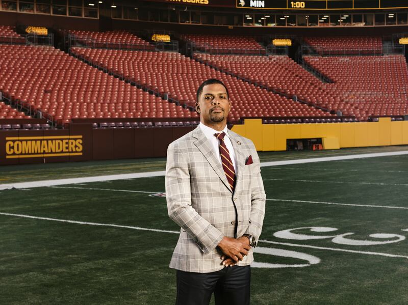Washington Commanders president Jason Wright. Photograph: Jason Andrew/New York Times