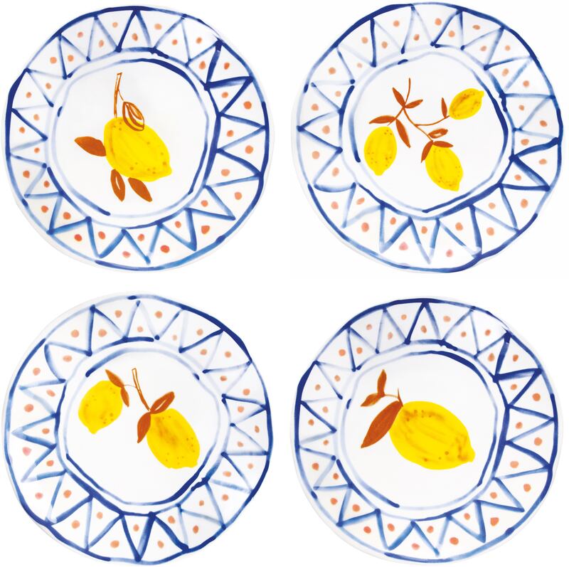 Lemon plates (set of 4), €39.95 by &Klevering, thecoolrepublic.com