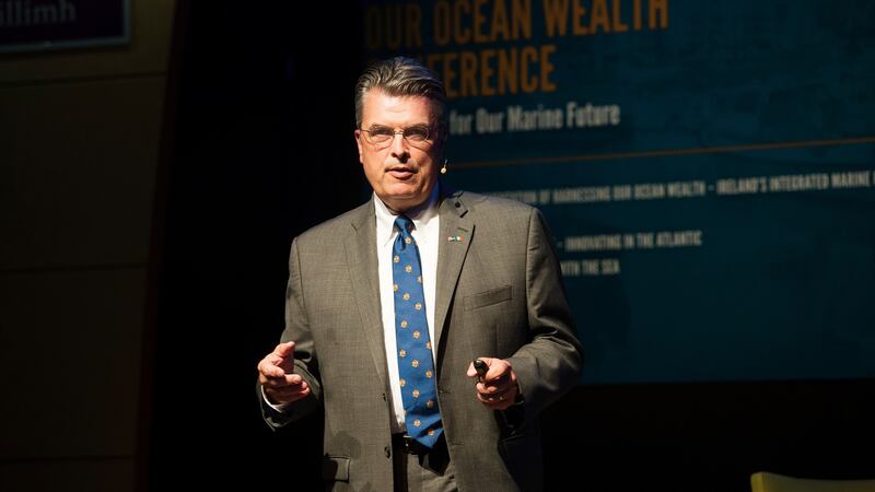 Craig McLean, deputy assistant administrator of NOAA’s Office of Oceanic and Atmospheric Research, at the Marine Institute’s Our Ocean Wealth Conference in Galway. Photograph: Andrew Downes