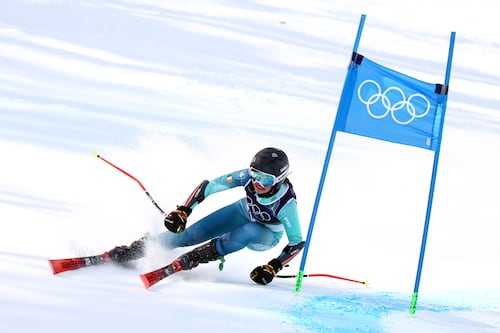 Teenager Anabelle Zurbay finishes 48th in giant slalom as Federica Brignone wins gold for Italy