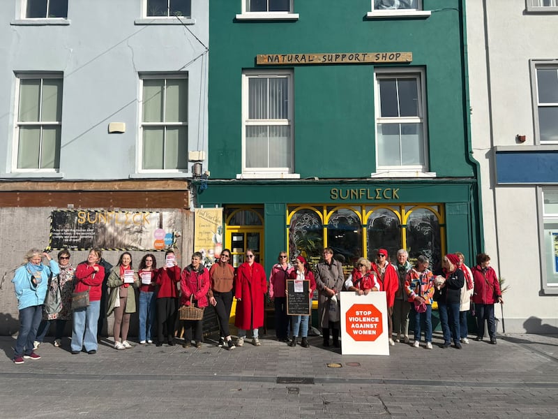 A group outside Sunfleck in Dungarvan, Co Waterford. Photograph: Monica Murphy