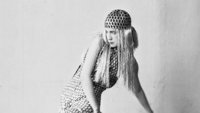 Lucia Joyce in her silver fish costume. Photograph: Berenice Abbott/Getty