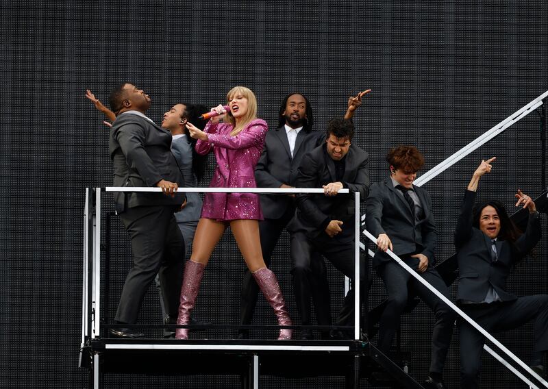 Taylor Swift took to the stage in Dublin on Friday night. Photograph Nick Bradshaw / The Irish Times